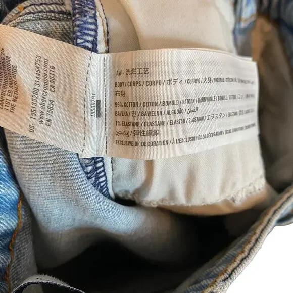 Abercrombie & Fitch The Skinny High Rise Curve Love With Raw Hem - Picture 11 of 11